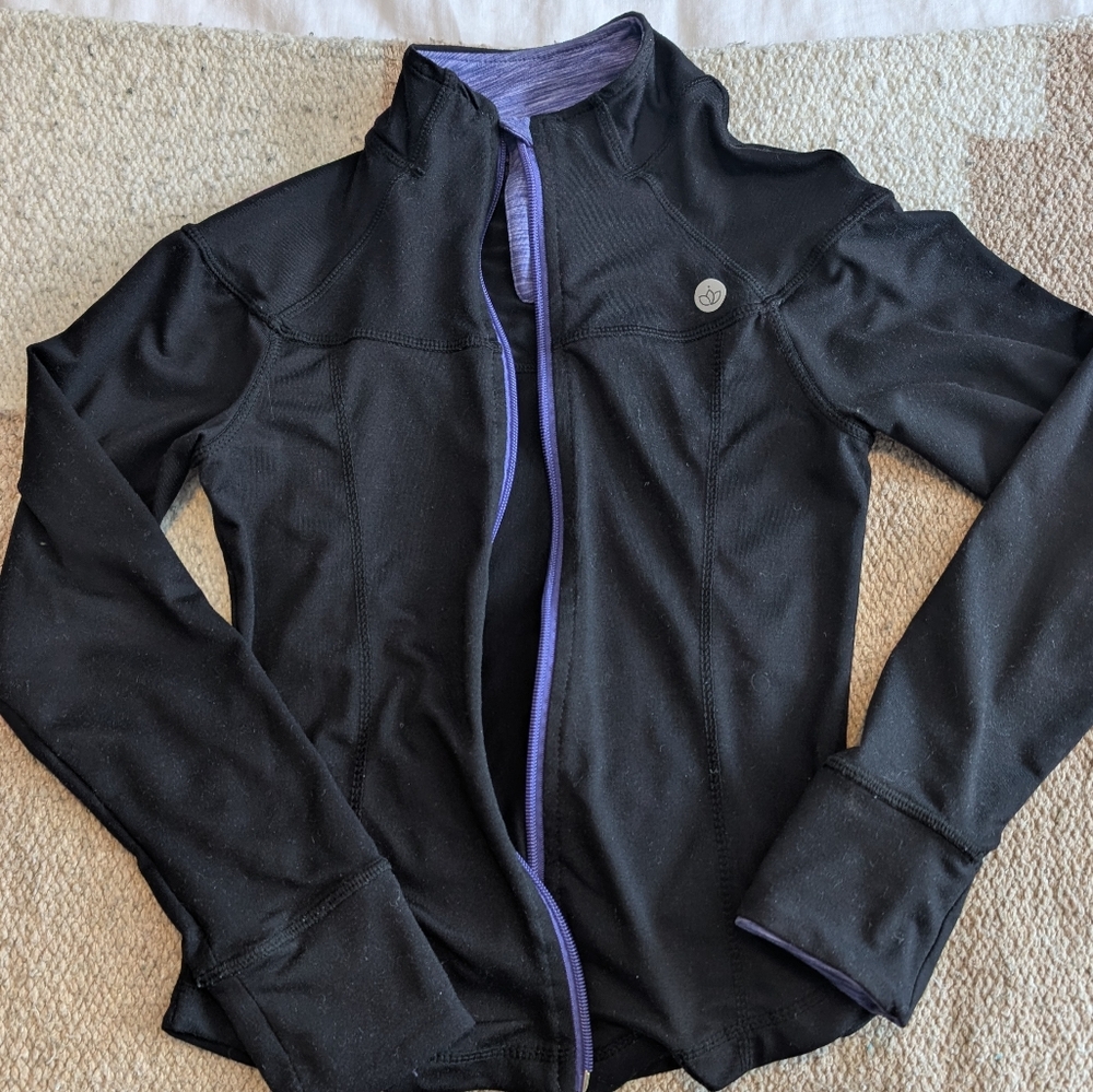 Girls J Jill Yoga Zipper Sweater